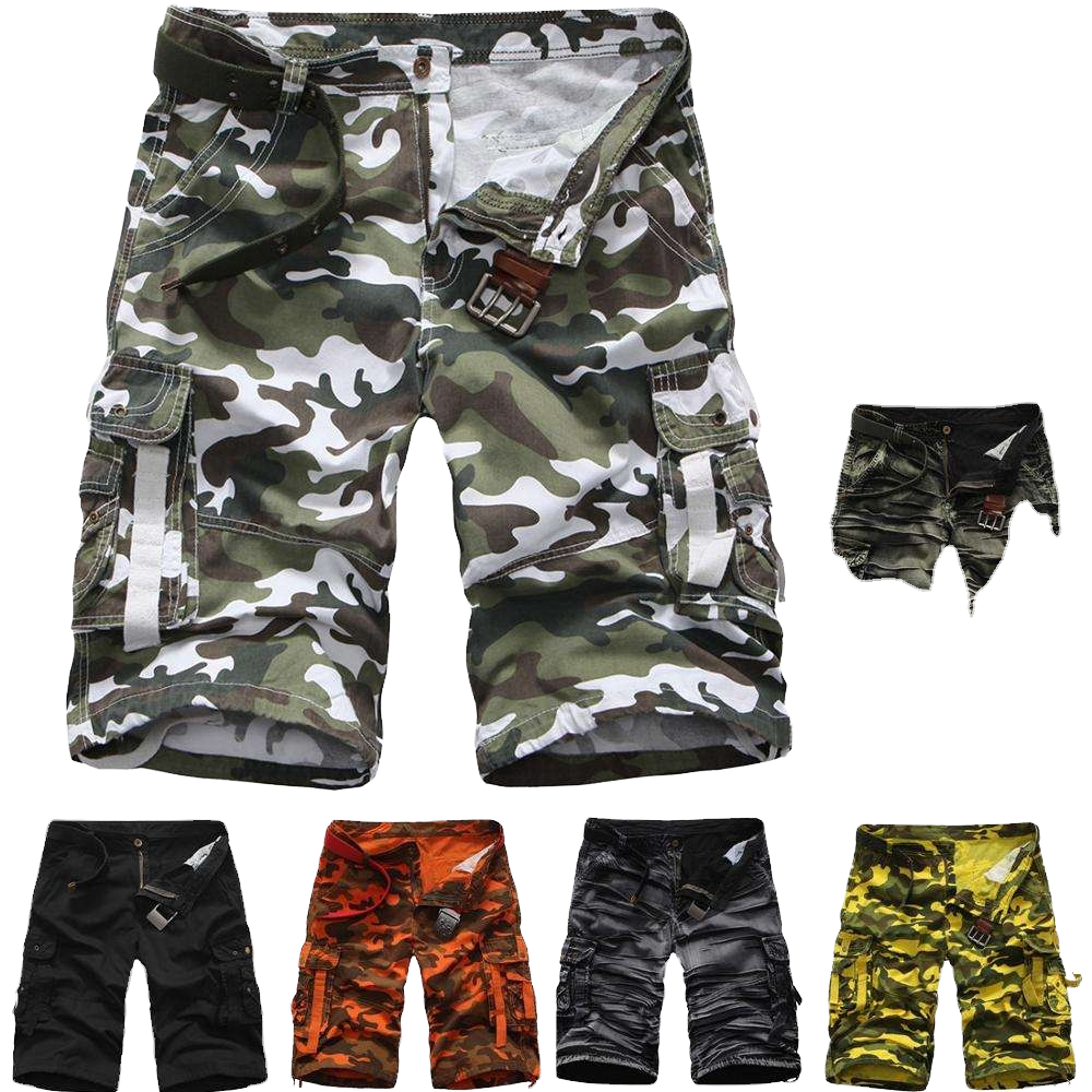 Summer Mens Cargo Track Pant Cargo Shorts Wholesale Mid Jogger Casual Trousers Multiple Pockets Hip Hop Sports Shorts for Men
