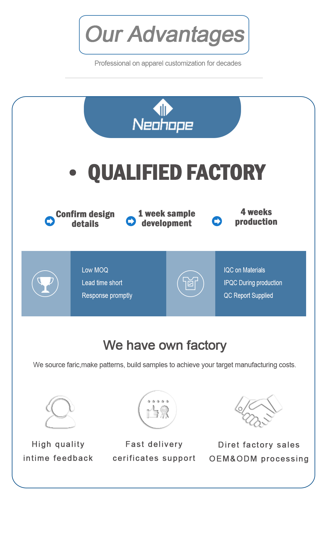 Our Advantages Infographic
