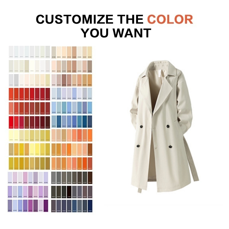 Mid-length Trench Coat For Men, New Style In Autumn 2026, American Fashion Brand, Casual Wear