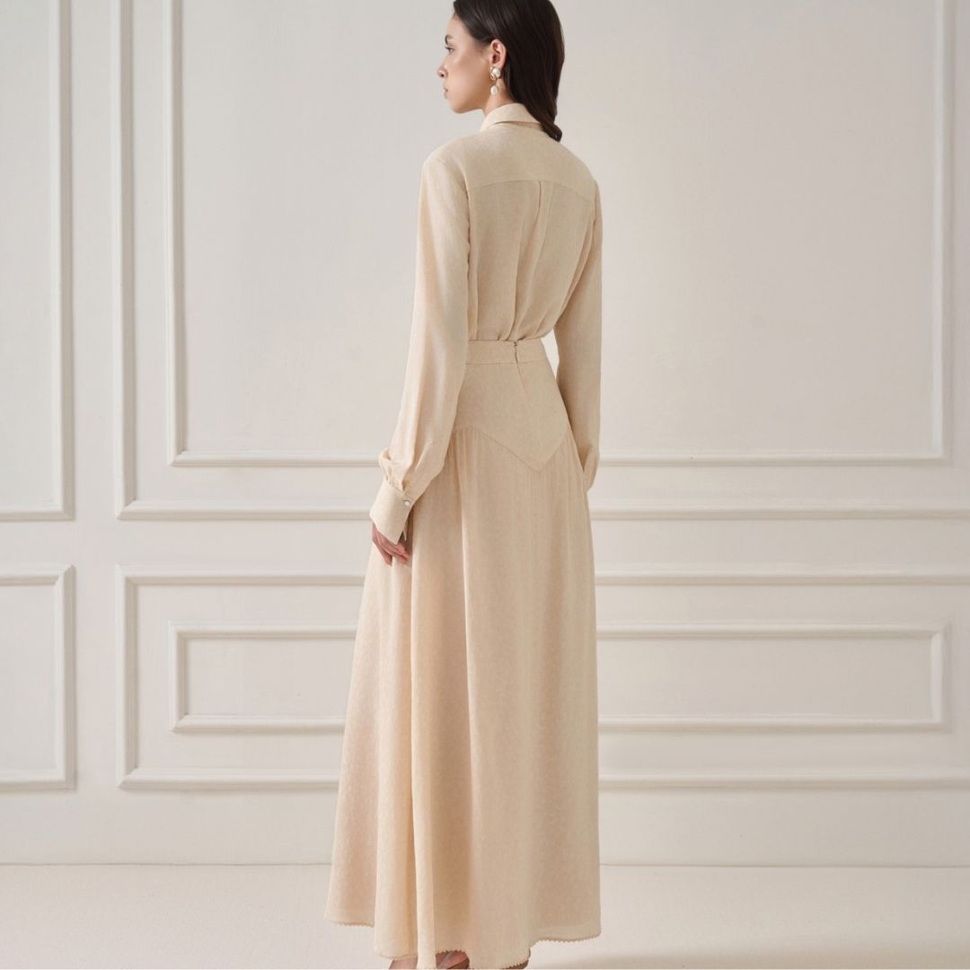 Maxi Skirts 2025 New Design Women's Formal Skirts TEGAN MIDI SKIRT Mison Satin Twist-Front Trendy Women's Clothing From Vietnam