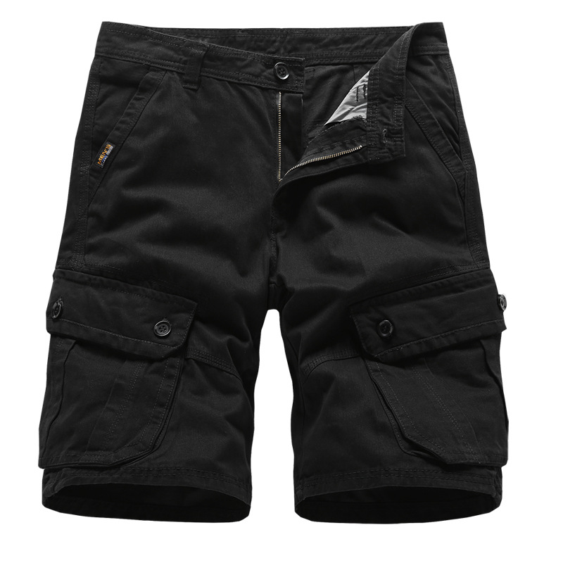 Men's Loose Cargo Pants Shorts Plain Solid Causal Plus Size Sweatpants With Pockets Shorts