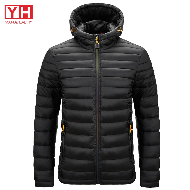 Wholesale Winter Bubble Puffer Jacket M-4XL Shiny Thick Quilted Hoodies Bubble Coat Men