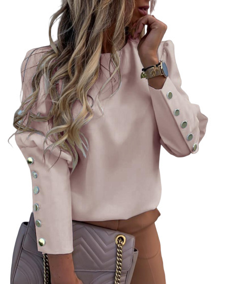 Spring Plus Size Office Ladies Elegant Button Shirt Blouses Women Casual Long Sleeve Tops Clothing