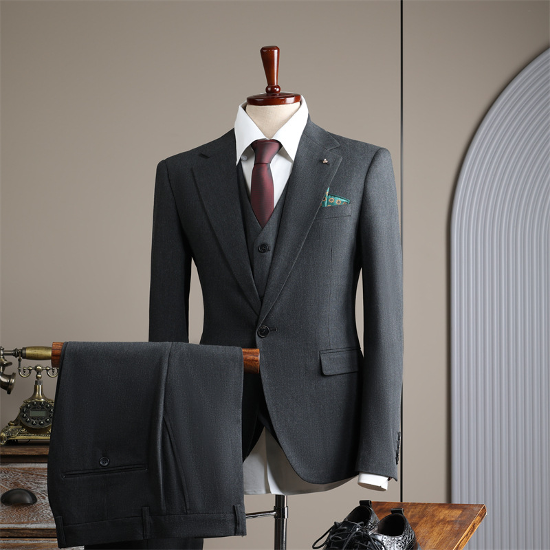 Fashion Custom 2-Piece Single Breasted Slim Fit Designer Costume Suits Blazer Jacket &amp; Pant Business Wedding Groom Suit Set Men