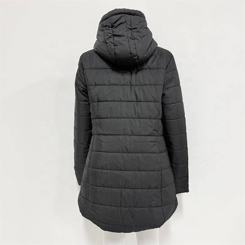 Women's Winter Parka Thick Warm Fleece Lined Long Coat Hooded Plus Size Print Design Ladies Padded Puffer Jacket