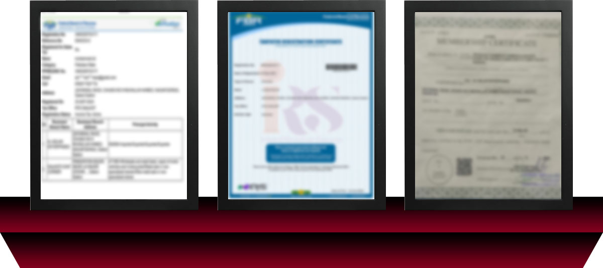 Certifications Document
