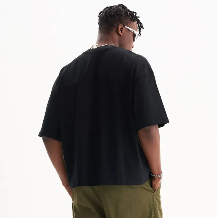 Custom High Quality Heavyweight Shirts Graphic Boxy Cropped Fit Tee Men's T-shirts Casual Oversized Tshirt Blank Shirt For Men