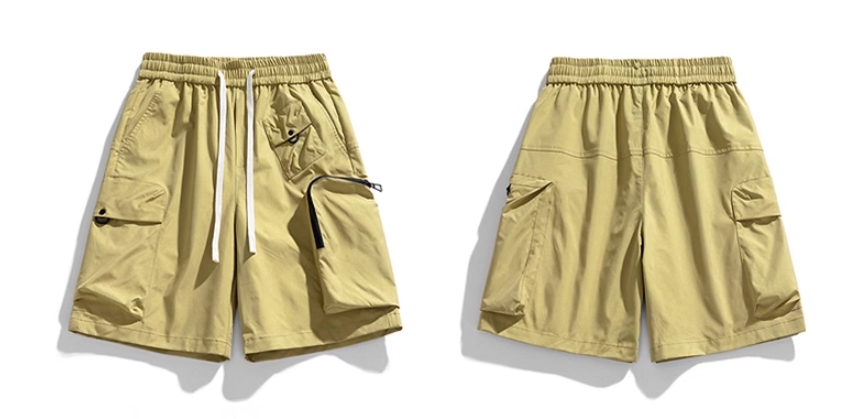 Cargo Pocket Pants Vintage Shorts Custom Logo for Men Jogger Gym Outdoor Oversized Cotton Casual Loose Summer