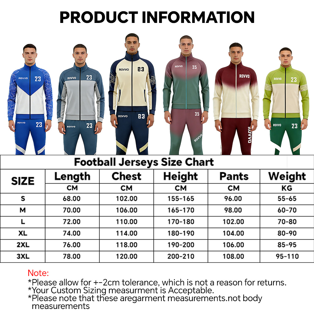 Sublimation Print Stripe Tracksuits for Men Soccer Full Zip Athletic Sweatsuit Tracksuits Outfits 2 Piece Jogger Fitness Set