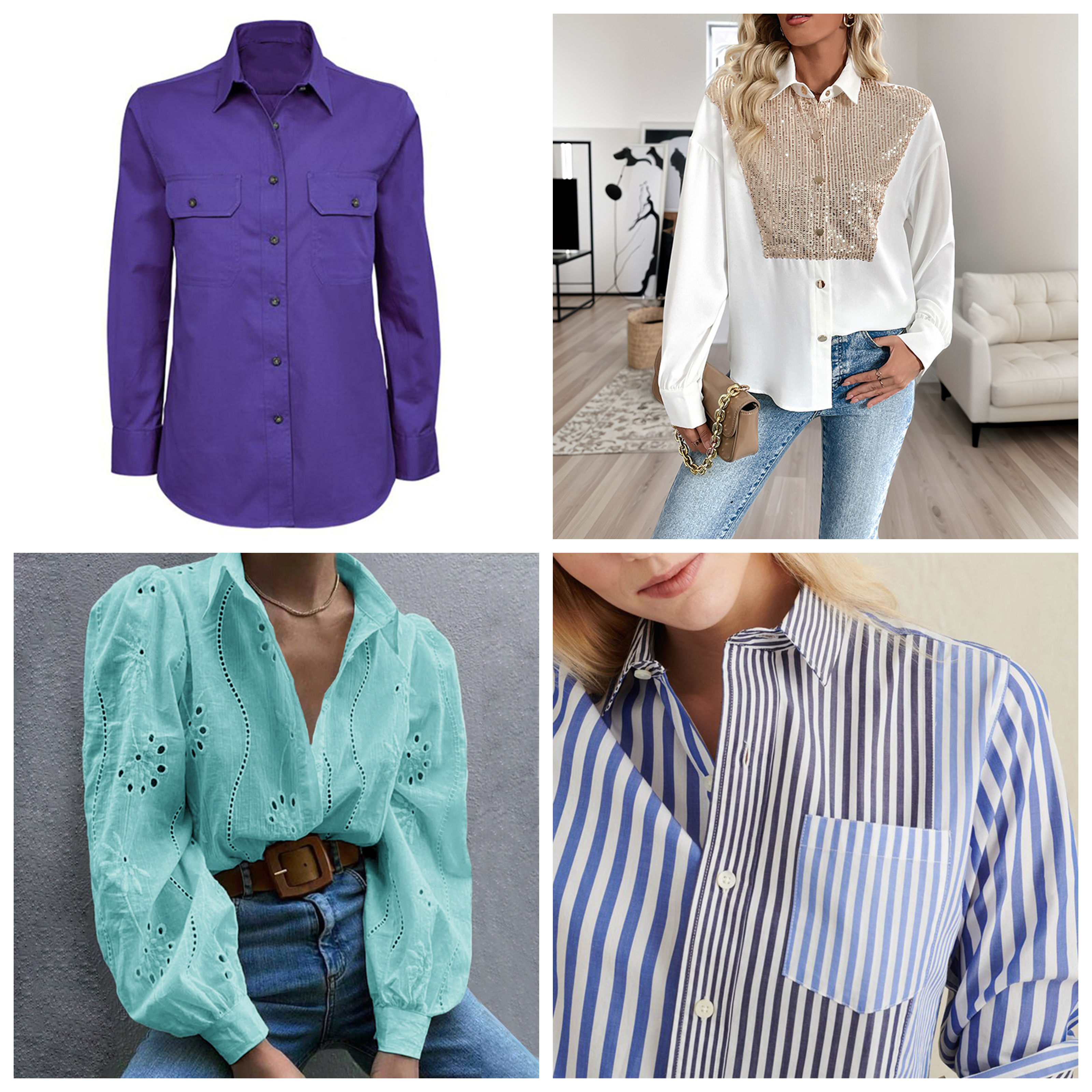 Women's long shirt detail 2