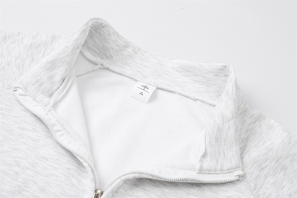 2026 Autumn Pullover Embroidery Stand Collar Half Zipper Fleece New Hoodie Sweatshirt Youth Fashion Brand Loose Sports Shirt