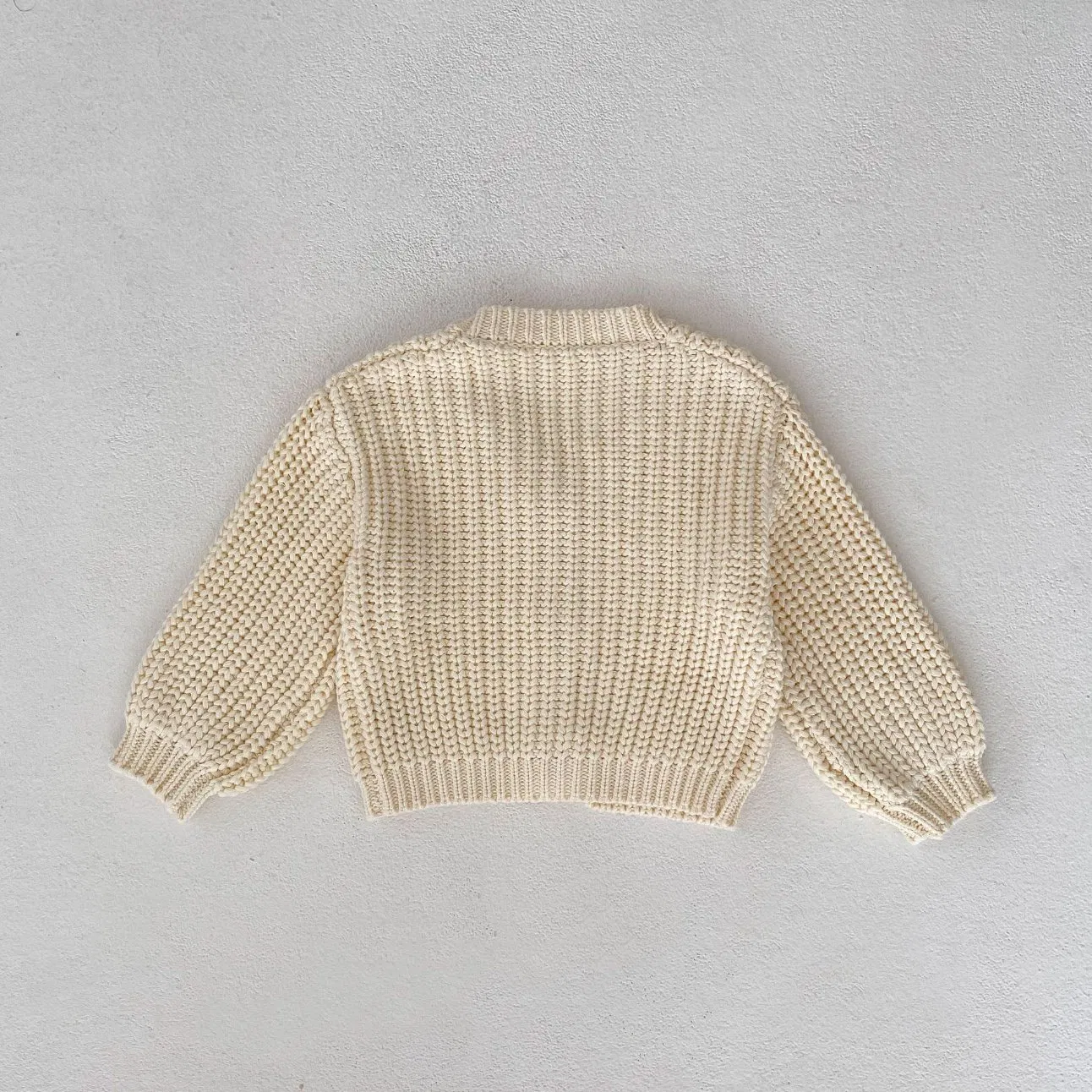 Autumn Baby Boys Girls Sweet Knitwear Cotton Knit Sweater Cardigan
