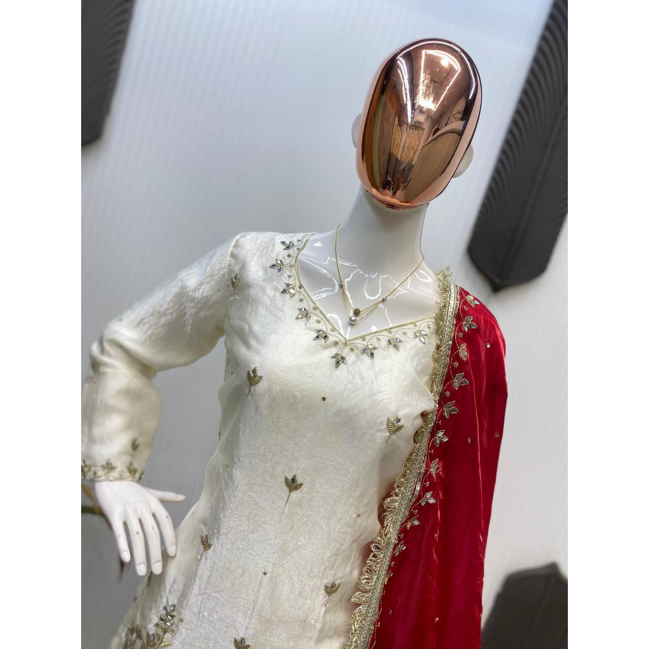 Beautiful Party Wear Cocktail Dresses Top-Bottom and Dupatta for Elegant Look