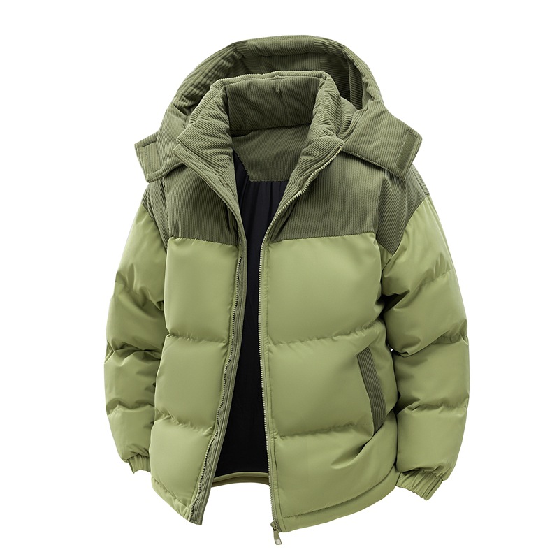 PASUXI Men Winter Warm Parka Puffer Jacket High Quality Thicken Waterproof Coat Custom Logo Hooded Outerwear Big Size S-3XL