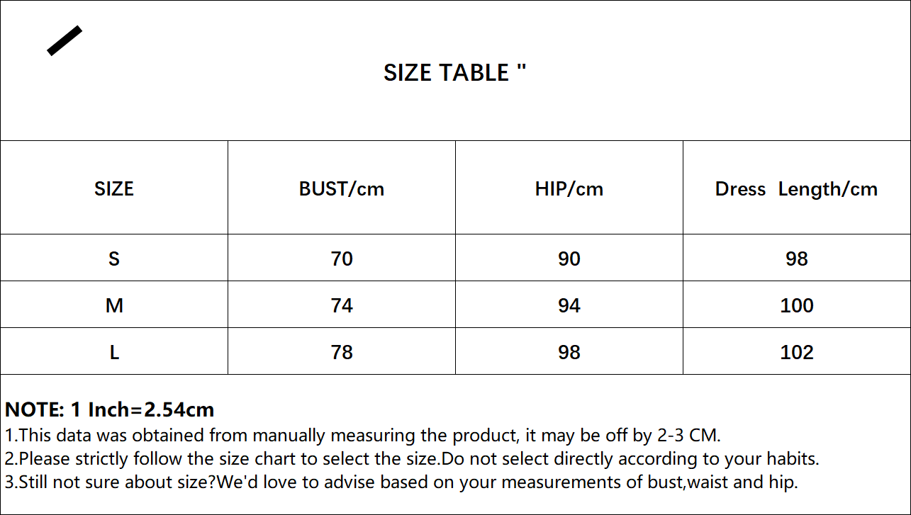 Size Chart 1