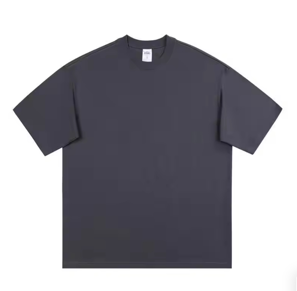 Organic Cotton Oversized Men's T-shirt Heavy Small Neckline Streetwear Custom Logo Tshirt Screen Print Tshirt