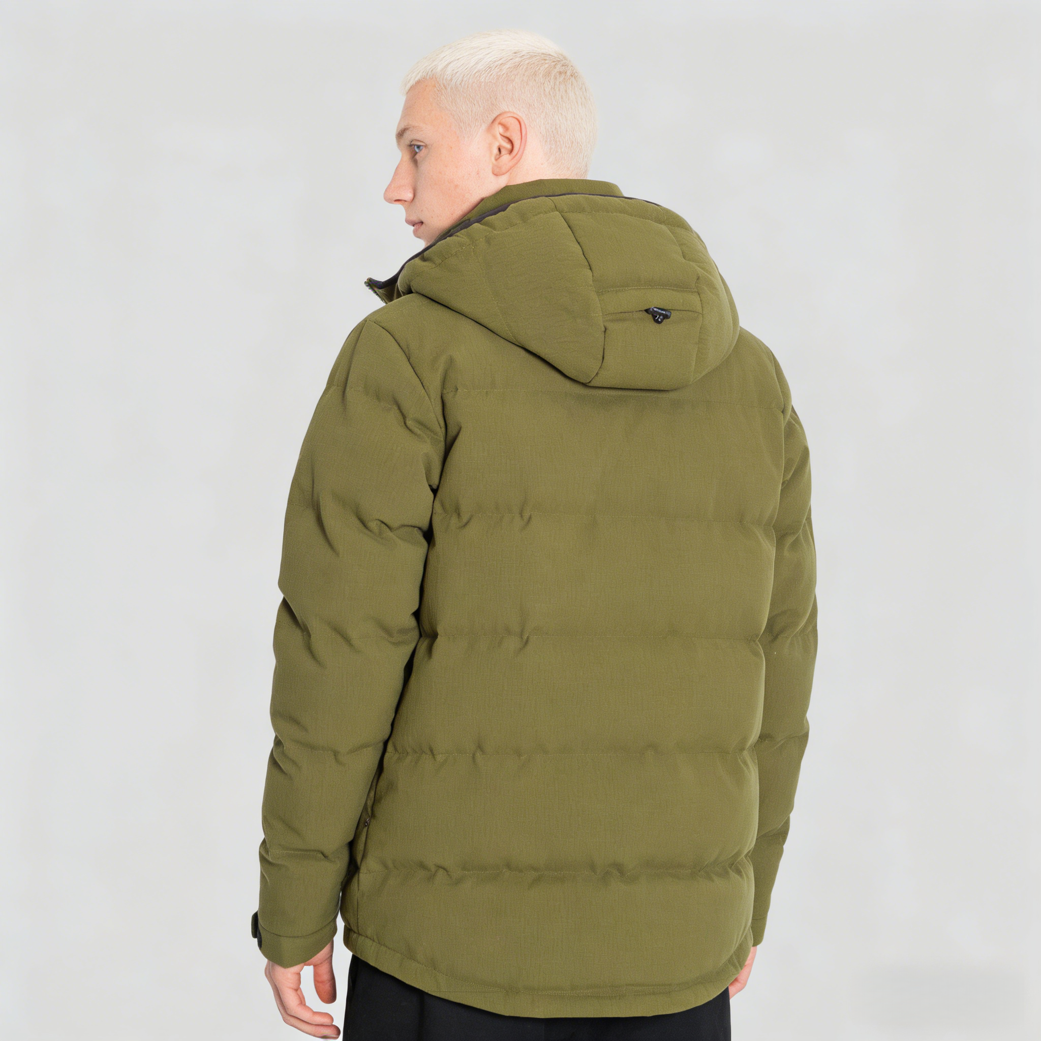 Mens Hooded Zipper Nylon Oxford Ripstop TPU Breathable Membrane Water Resistance White Duck Outdoor Padding Puffer Winter Jacket