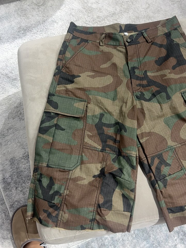 Manufacturer Customized Summer Outdoor Workout Hiking Cargo Half Pants Mens Camouflage Cargo Shorts