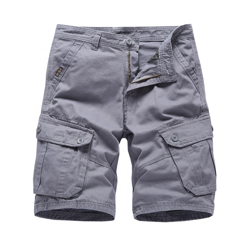 Men's Loose Cargo Pants Shorts Plain Solid Causal Plus Size Sweatpants With Pockets Shorts