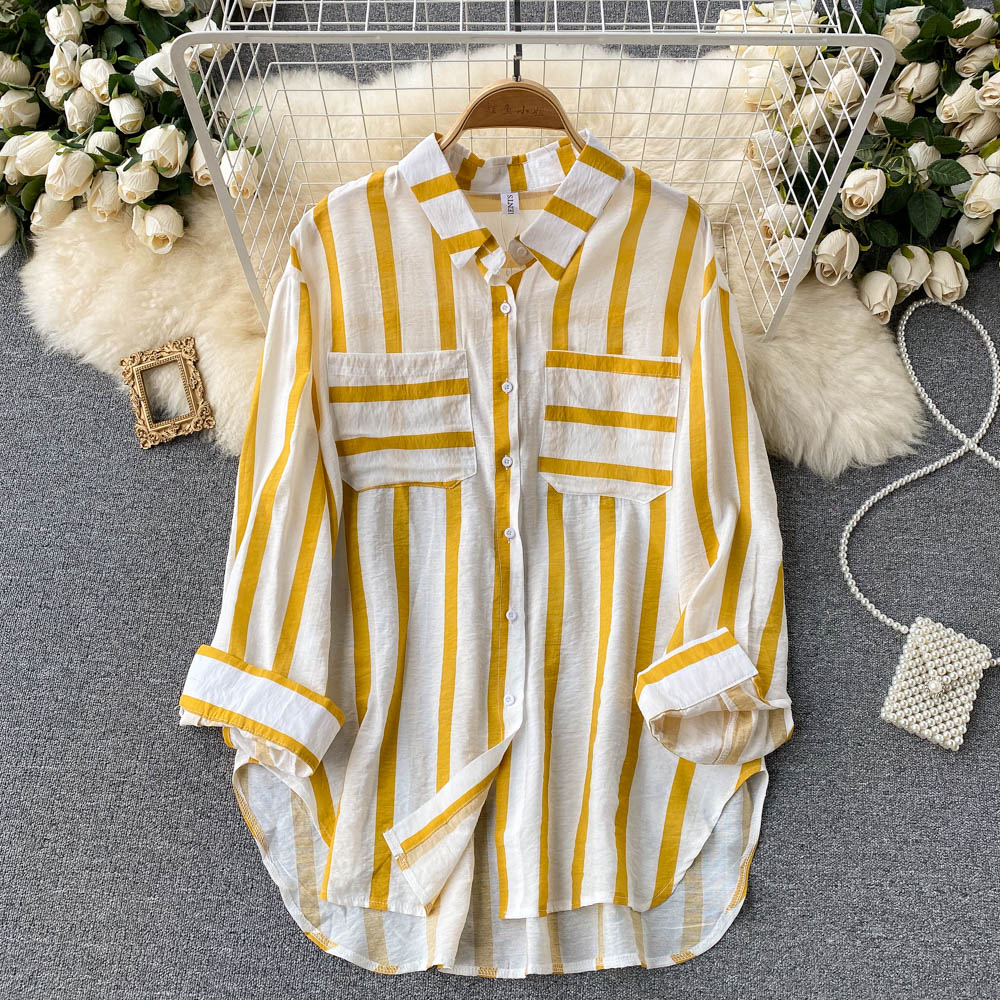 Striped Long Sleeve Casual Wear Model View 3