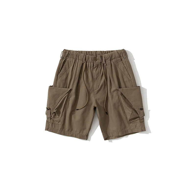 2025 Men's Summer 100% Cotton Cargo Work Wear Shorts Outerwear Loose Baggy Cargo Pants Casual Sport Shorts