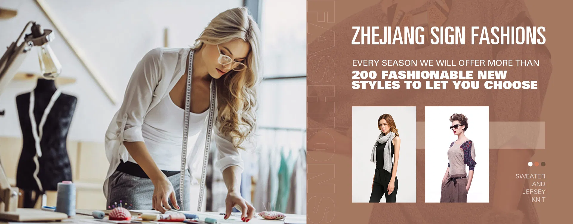 Cardigan Sweater Banner