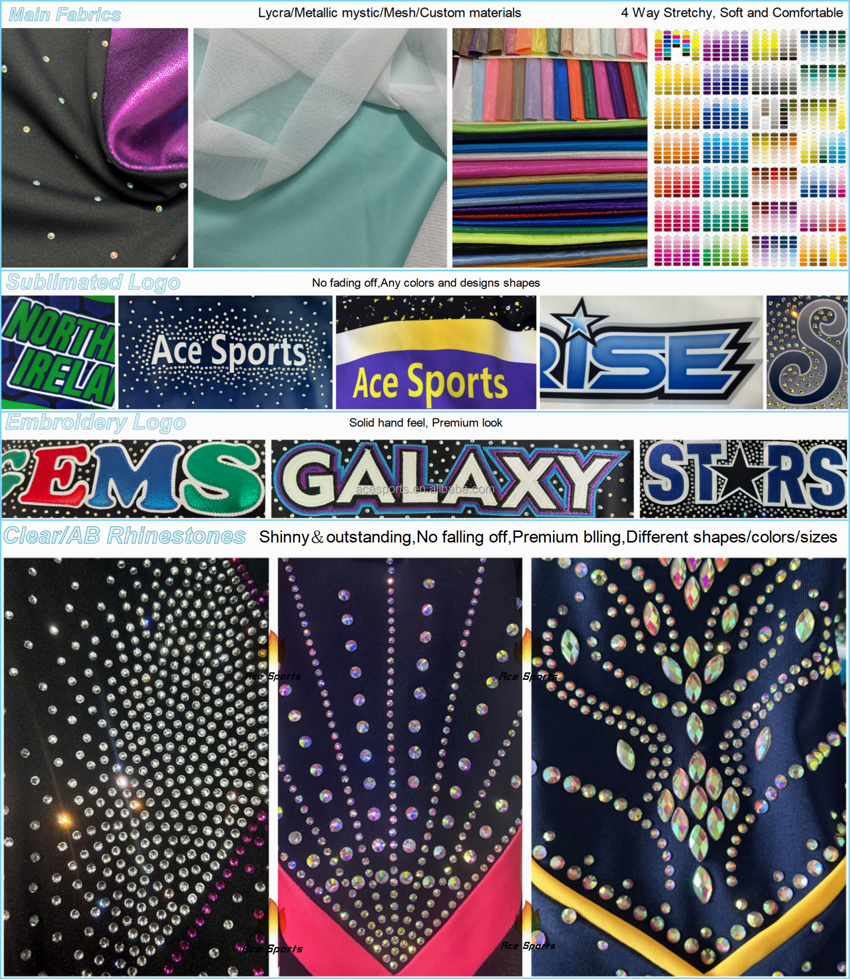 Fabric & Rhinestones Details