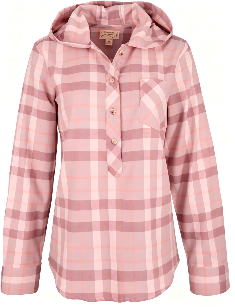 Women's Plaid Button-Down Shirt Collared Long Sleeve Casual Blouse with Chest Pocket V Neck Sweatshirt for Women Pullover Shirts