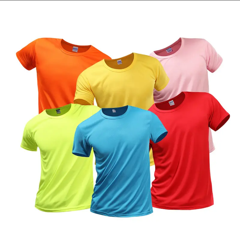 Dry Fit Running T Shirt Custom Logo White Tshirts Wholesale Tee Shirts Quick Dry Sports T-shirts Manufacturer Camiseta Deportiva