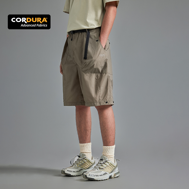 QUICKSHOW CORDURA Workwear Pants Fashion Cargo Shorts Outdoor Waist Belt Streetwear Custom Loge Hiking &amp; Jogger Shorts for Men