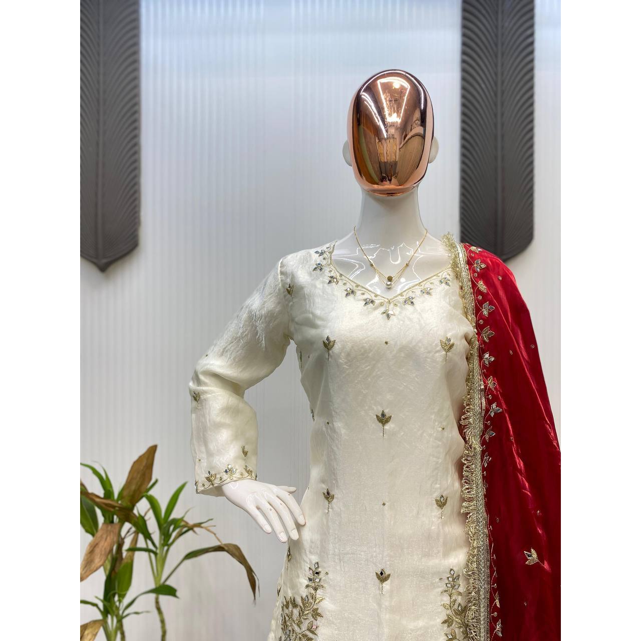 Beautiful Party Wear Cocktail Dresses Top-Bottom and Dupatta for Elegant Look