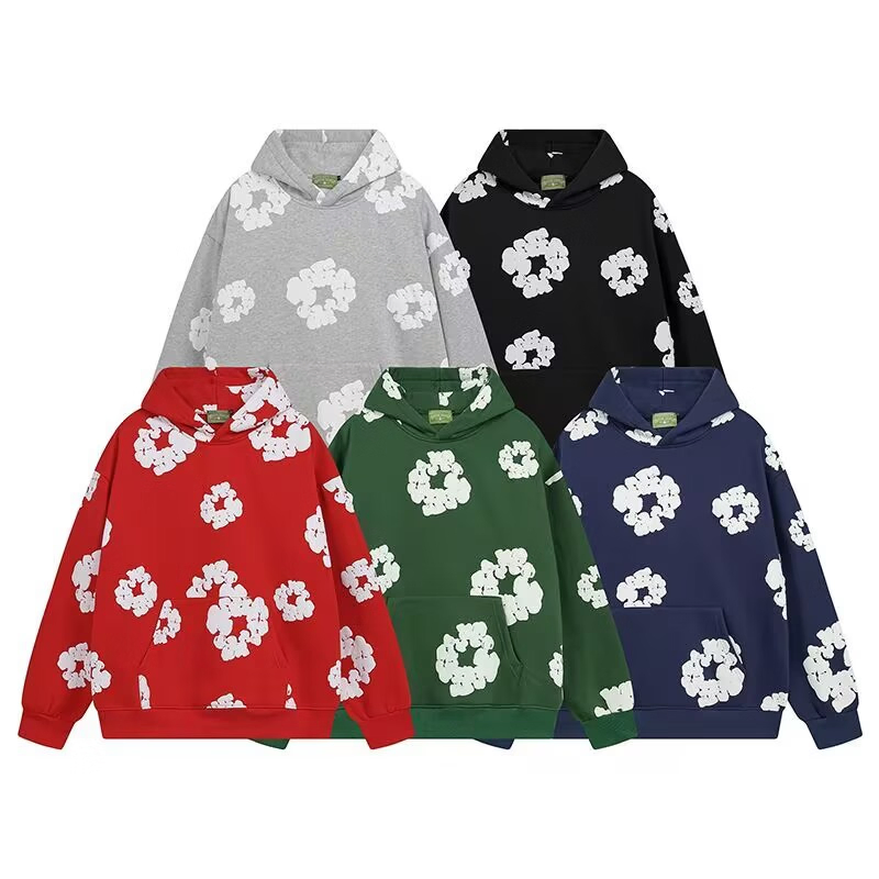 Green Hoodie Trendy Streetwear Essential Cotton Sweatshirt