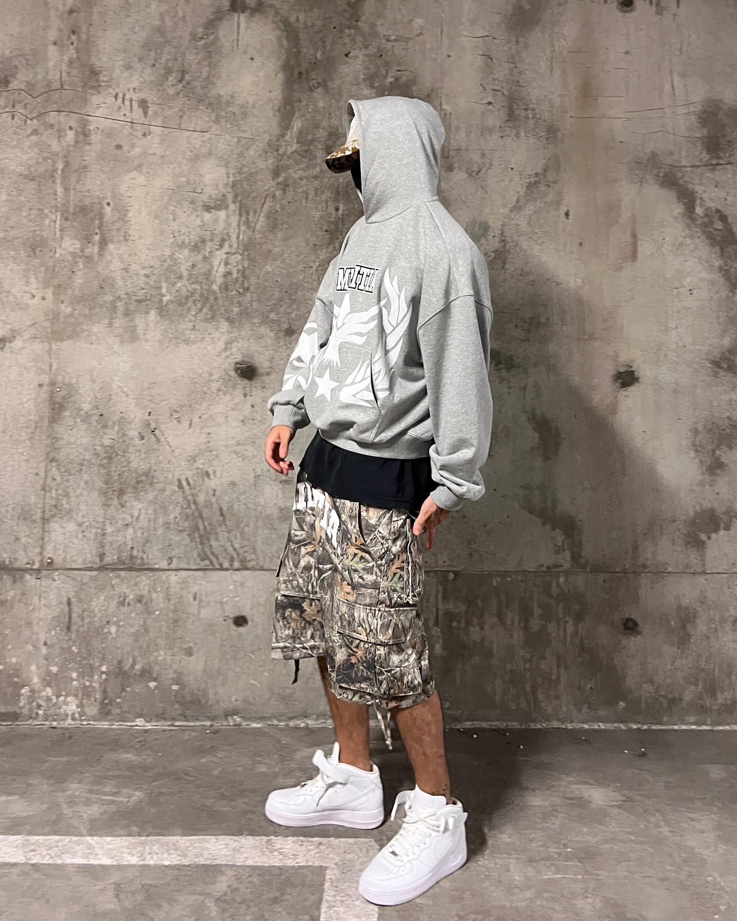 Custom Logo Summer Baggy All Over Digital Print Hunting Camouflage Work Pants Cavas Twill Real Tree Camo Cargo Shorts Men