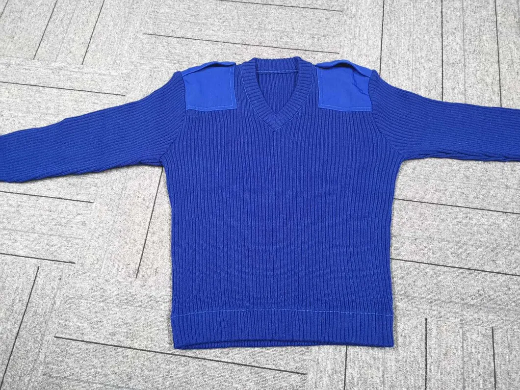 Navy Blue Cardigan-Od Green Jersey-Tactical Acrylic Pullover-Camouflage Wool Sweater