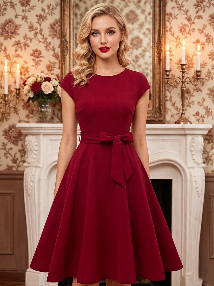 2026 Spring Elegant and Fashionable Lace Straight Cocktail Evening Gown Party