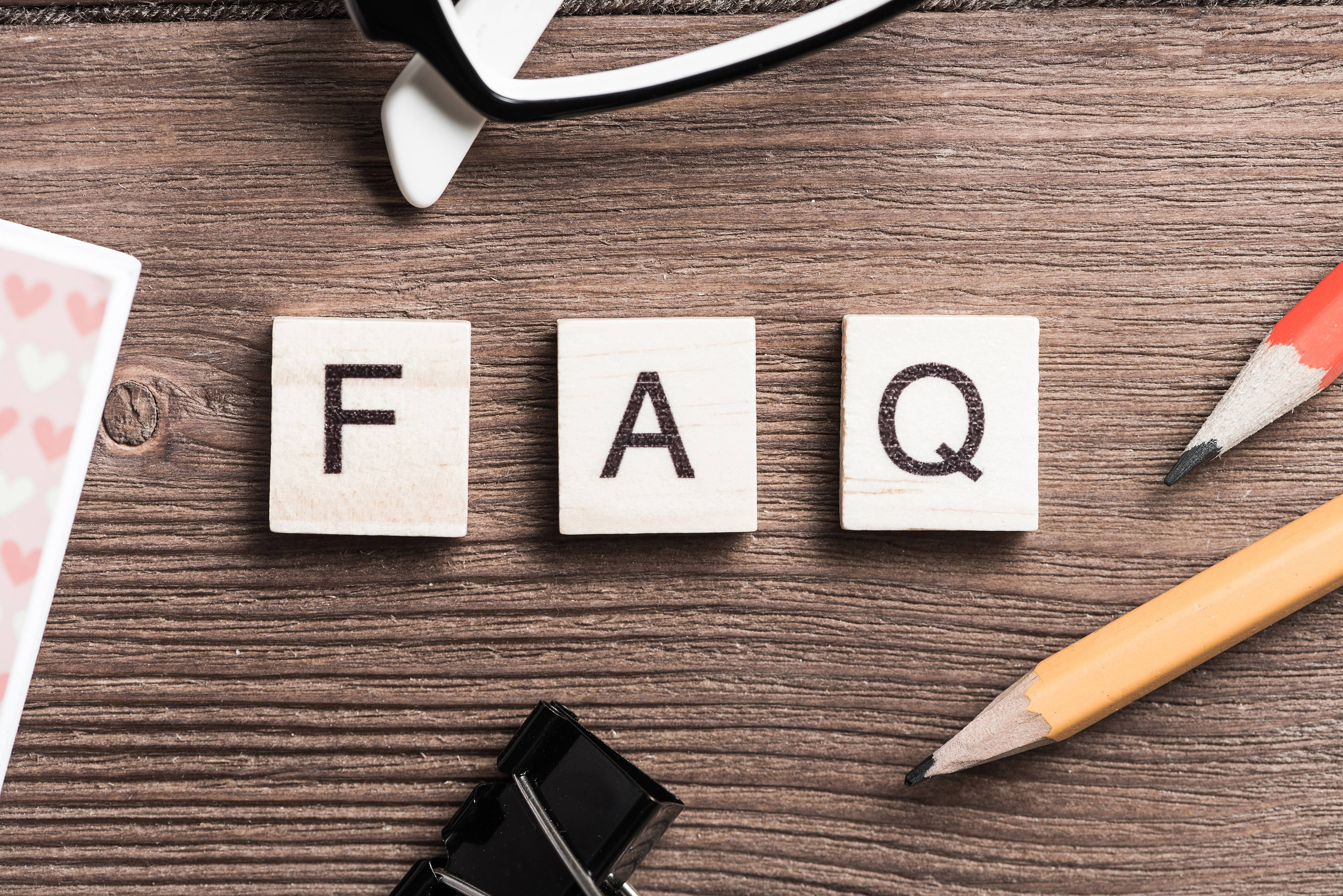 FAQ banner