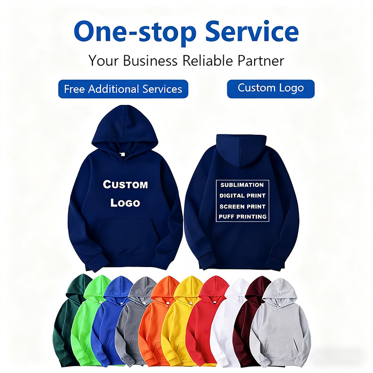 Custom Stacked Heavyweight Jogger Baggy Sweatpants and Hoodie Set 2 Piece Fleece Men Sweatsuits Pullover Tracksuits for Mens