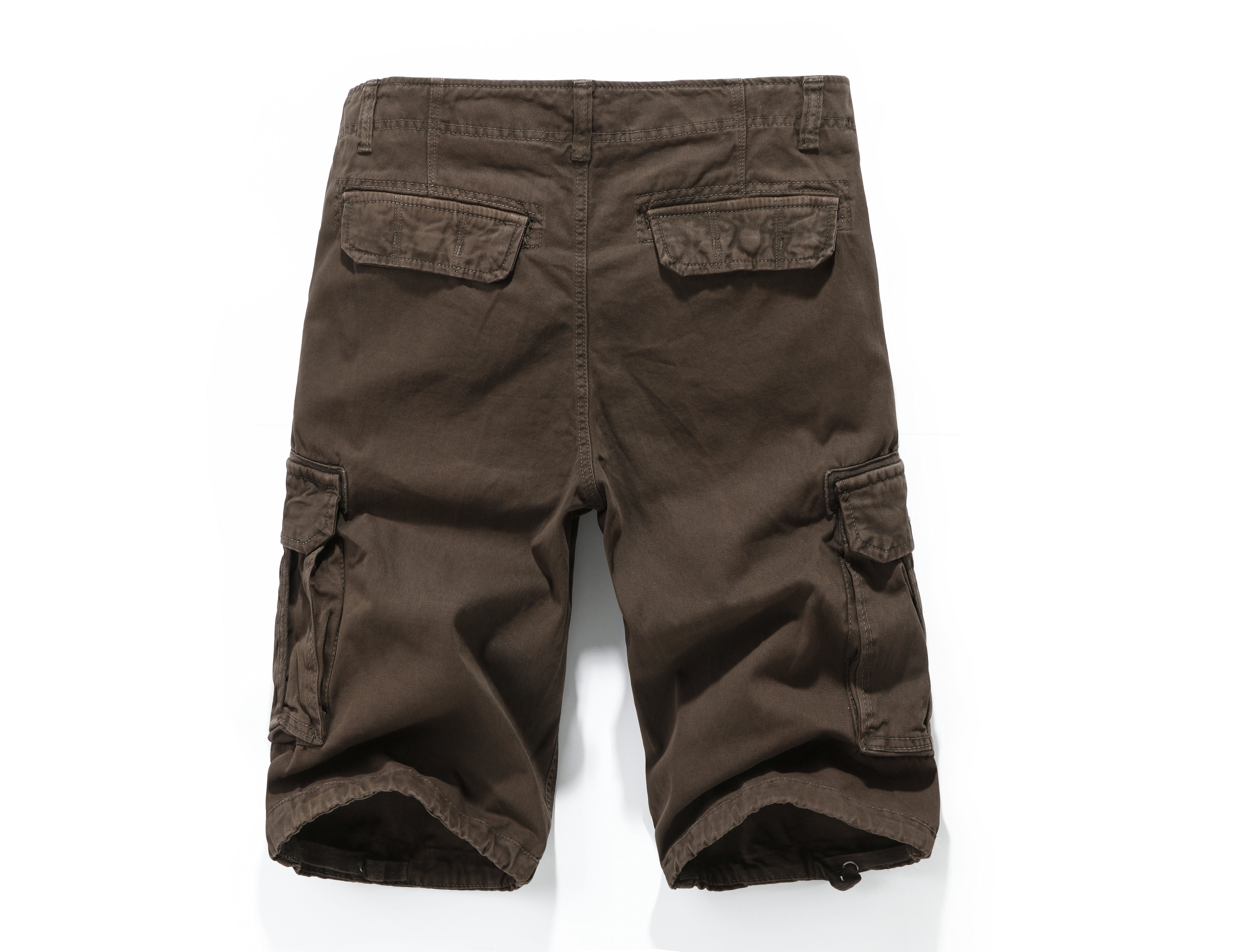 2023 Bawangcheng Multiple Bags of Men's Small Foot Slim Cargo Pants Tactical Pants Style Cargo Short Pants