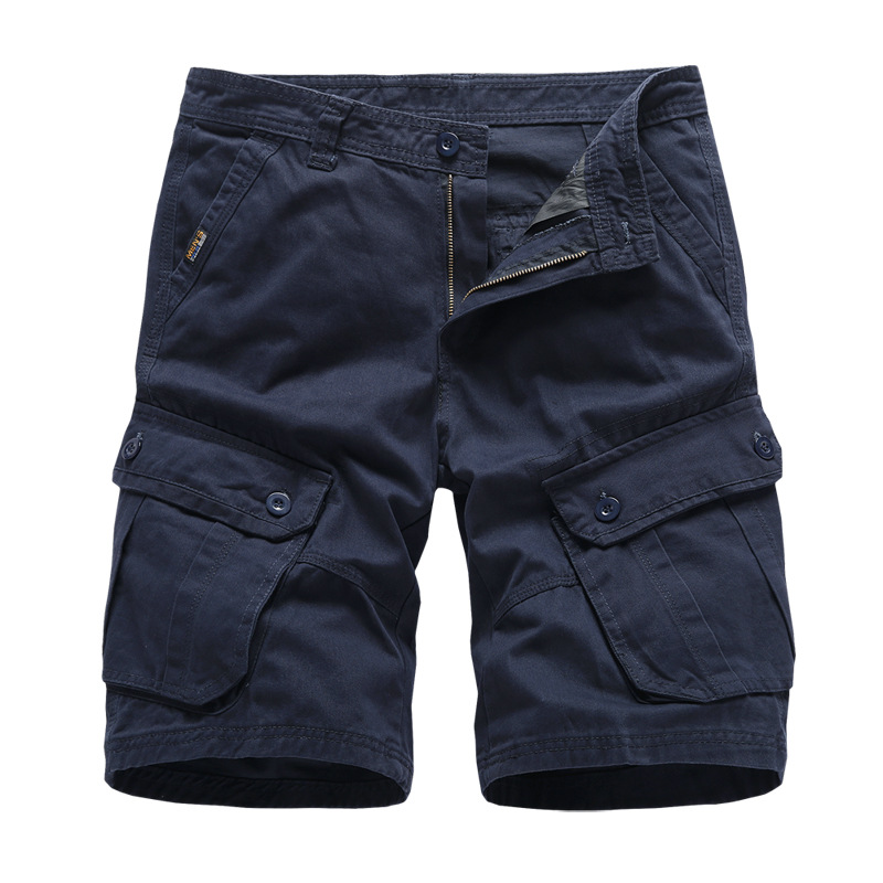 Men's Loose Cargo Pants Shorts Plain Solid Causal Plus Size Sweatpants With Pockets Shorts