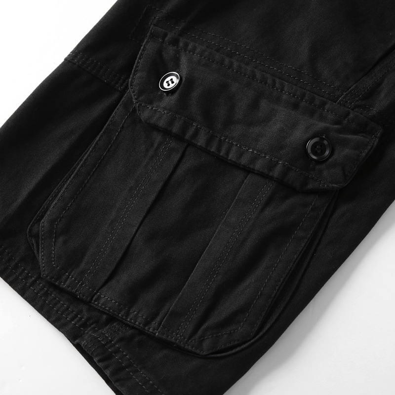 Men's Loose Cargo Pants Shorts Plain Solid Causal Plus Size Sweatpants With Pockets Shorts