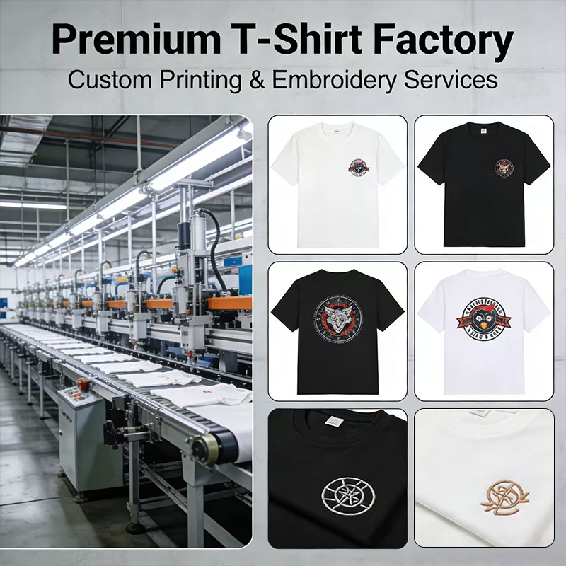 Custom High Quality Heavyweight T-shirt Blank T Shirts Custom Thick Printed Graphic 100% Cotton Mens Tshirt