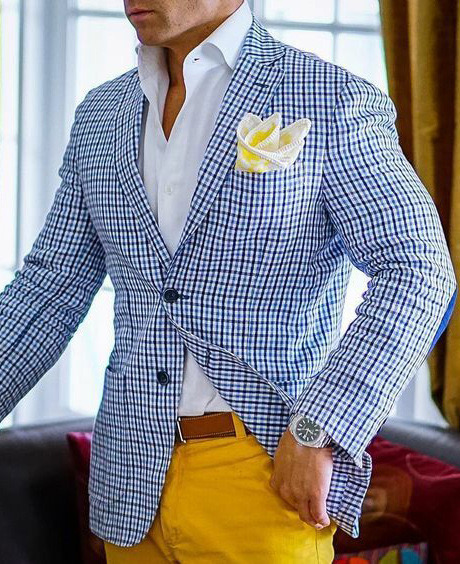 2021 New Arrival Men Fashion Casual Plaid Double-breasted Jacket&amp;blazer Men Long Sleeved Mandarin Lapel Slim Fit Business blazer