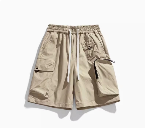 Cargo Pocket Pants Vintage Shorts Custom Logo for Men Jogger Gym Outdoor Oversized Cotton Casual Loose Summer