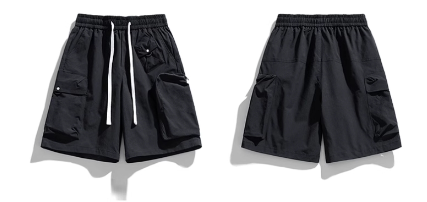 Cargo Pocket Pants Vintage Shorts Custom Logo for Men Jogger Gym Outdoor Oversized Cotton Casual Loose Summer