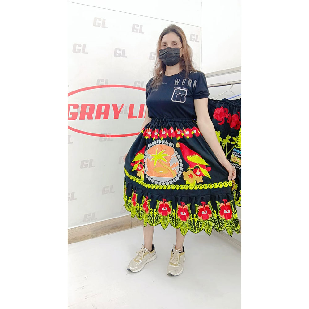 2026 Summer Casual Long Skirt for Women Cotton Eyelet Beach Maxi Skirt Elegant Casual Midi Skirt High Waist