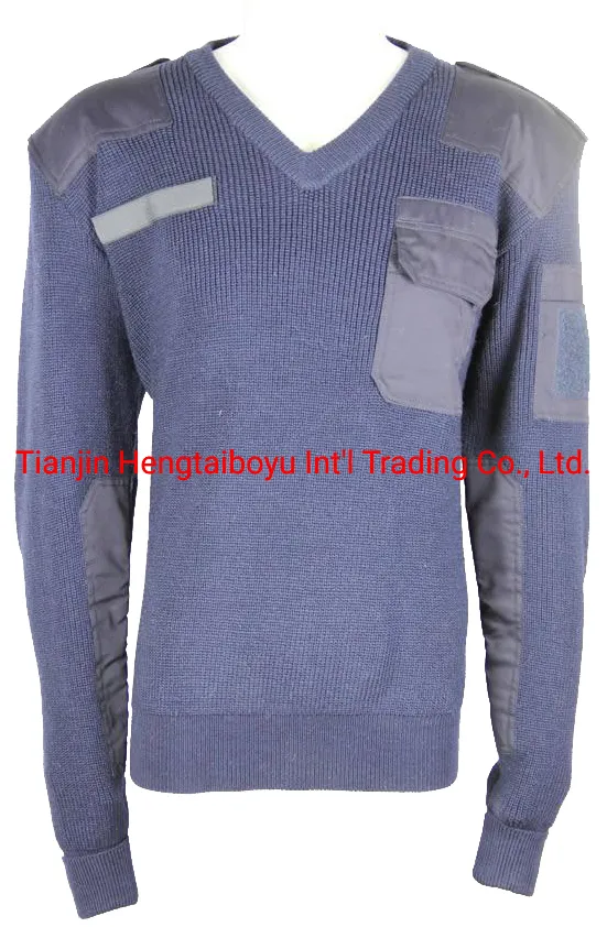 Navy Blue Cardigan-Od Green Jersey-Tactical Acrylic Pullover-Camouflage Wool Sweater