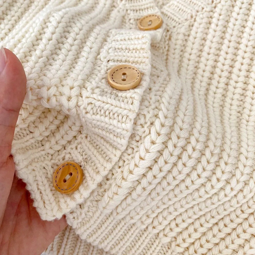 Autumn Baby Boys Girls Sweet Knitwear Cotton Knit Sweater Cardigan