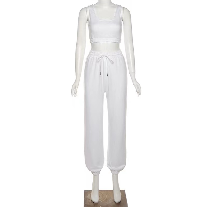 2021 Popular Style Customize Tracksuit Womens Cotton Polyester Blank Jogger Sets Track Sport Suits