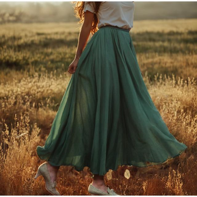 Soft Linen skirt women Casual Linen Skirt Linen Cotton Maxi skirt Midi Linen Skirt, Linen Long Skirt, Summer Boho Dress