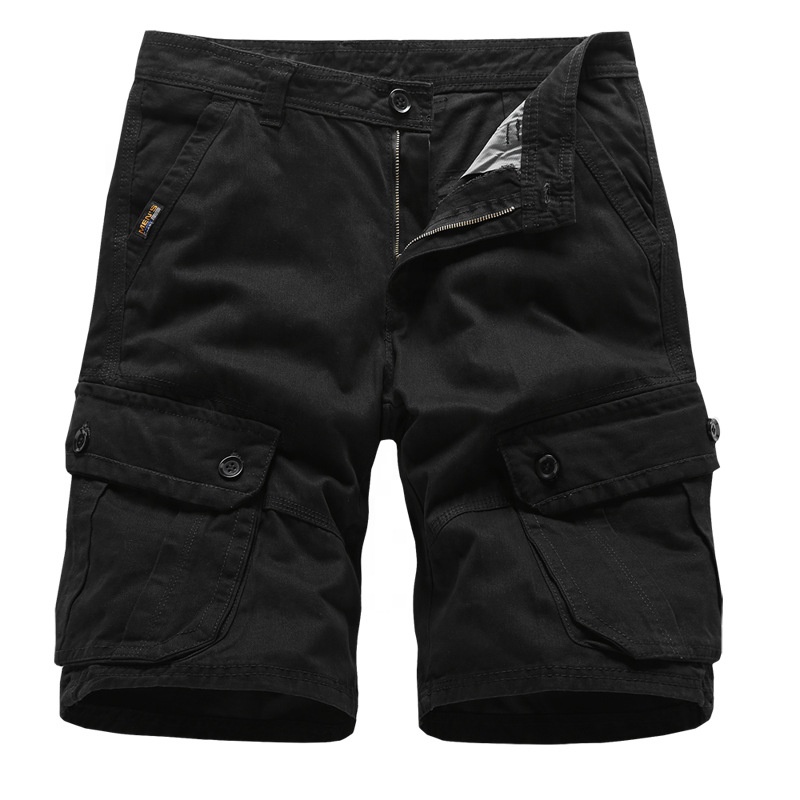 Men's Loose Cargo Pants Shorts Plain Solid Causal Plus Size Sweatpants With Pockets Shorts